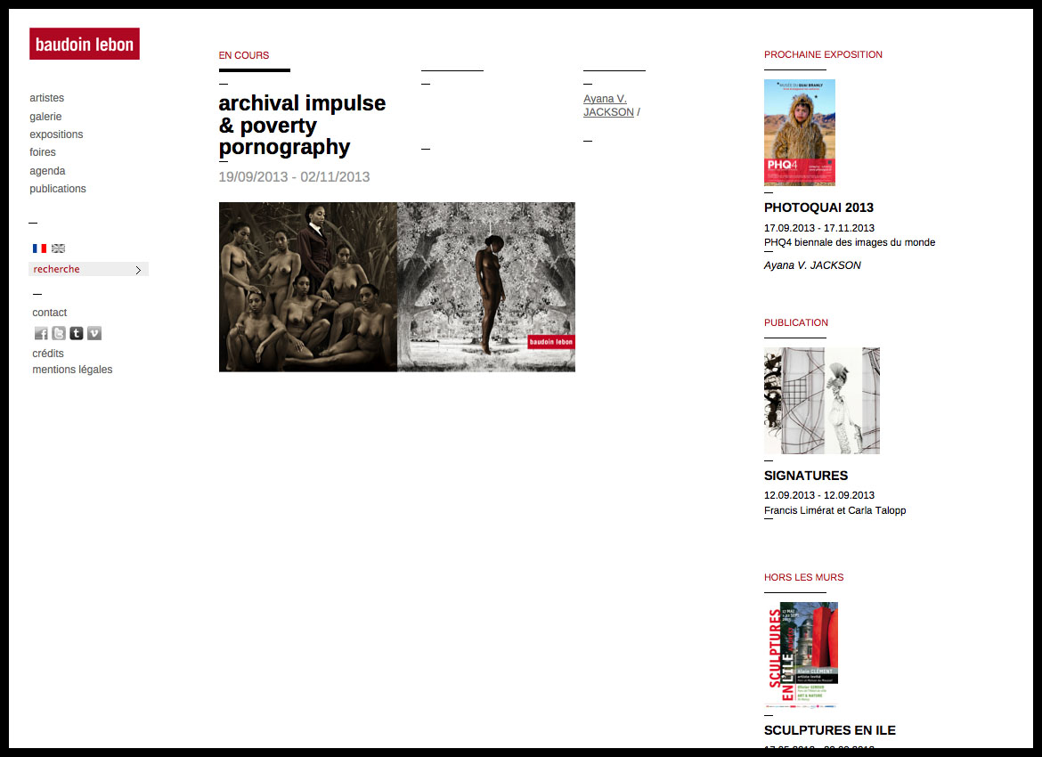 Galerie Baudouin Lebon - Website - Les Graphiquants